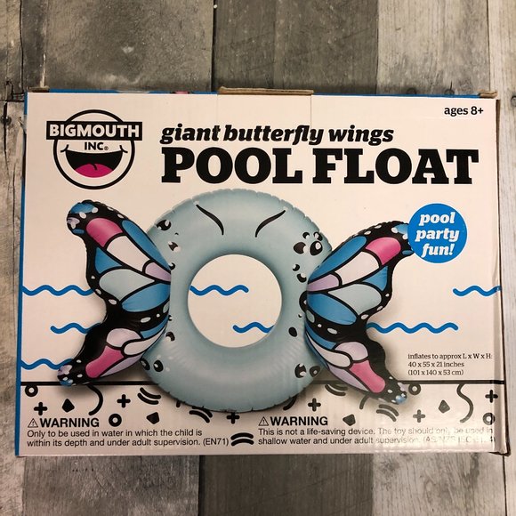 Pool Floats 3 THREE POOL FLOATS BUNDLE Giant Butterfly NEW - Picture 3 of 3